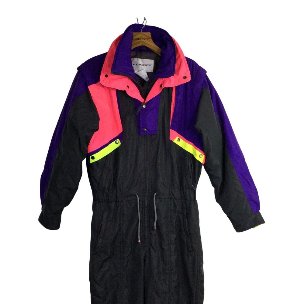 Pedigree Womens Ski Snow Suit Full Zip Long Sleeve Multi Size 40 US 10